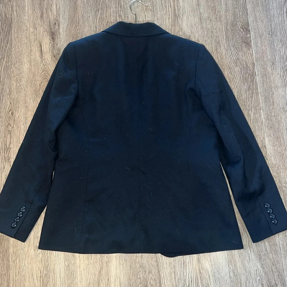 Pendleton 100% Virgin Wool Petite Size Small Black One Button Blazer - Picture 6 of 11